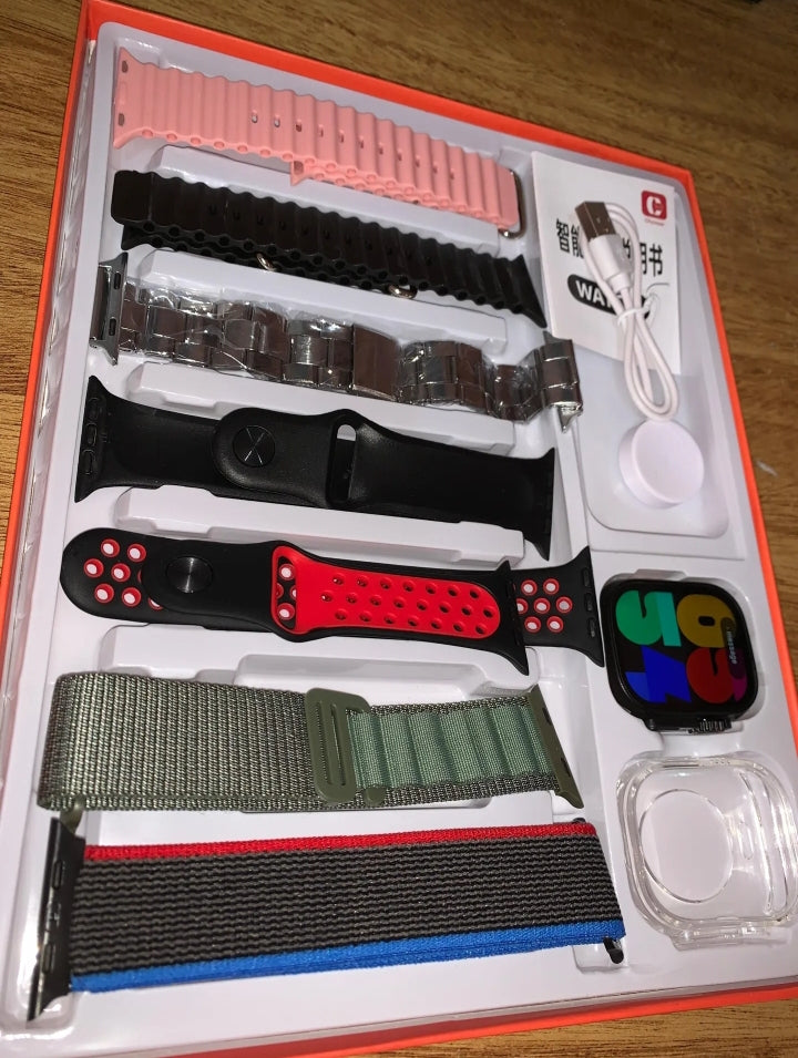 Reloj Inteligente Ultra 2 con Set de 7 Pulseras – Personaliza Tu Estilo